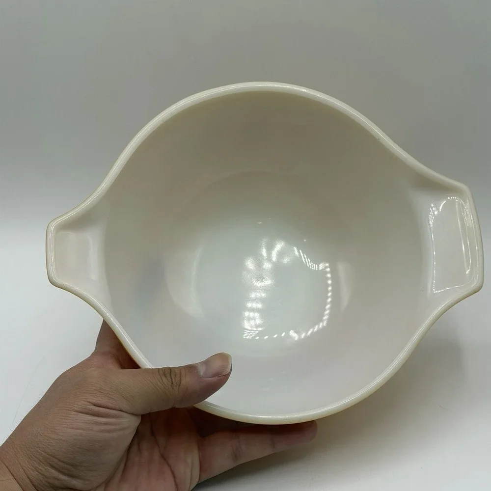 Vintage Pyrex‎ Cinderella Orange Mixing Bowl 1 1/2 Quart 442 Tab Handles
